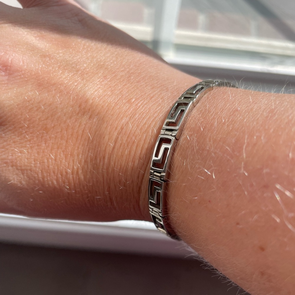 Ancient Greek Meander Pattern Bracelet